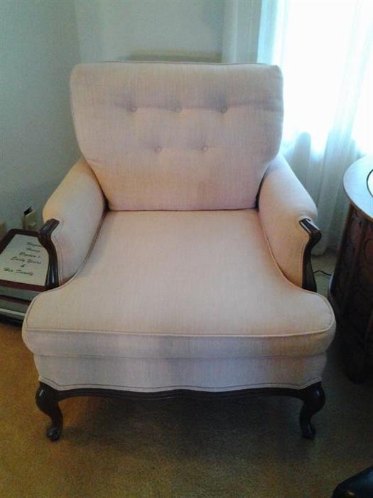 One of two Upholstered chairs