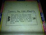 Back of cigar box