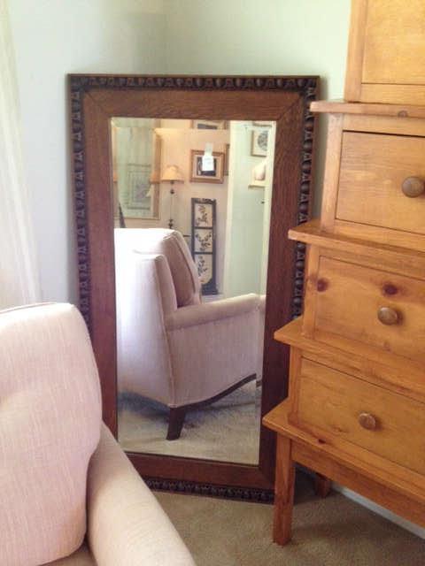 Vintage - HEAVY - mirror with bevel