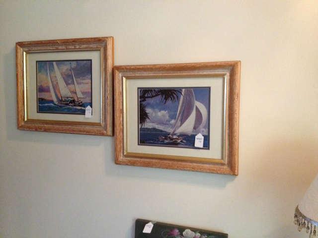 Wall art - sailboats