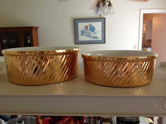 Hall Bowls - no 506 and 507 24k  Beautiful condition!!!