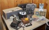 Vintage Photo Cameras & Equipment. Baia Reviewer, Bell & Howell 253AX, Polaroid Swinger Model 20, Bell & Howell One Nine 8MM And More