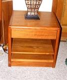 Teak nightstand, one of 2 that is part of BR set