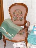 Victorian needlepoint chair.