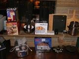 2 Blomus Red  Bread baskets NIB. Roaster NIB. DeLongi Gelato Maker 