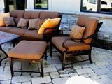 Patio set chair with ottoman. 2 with set