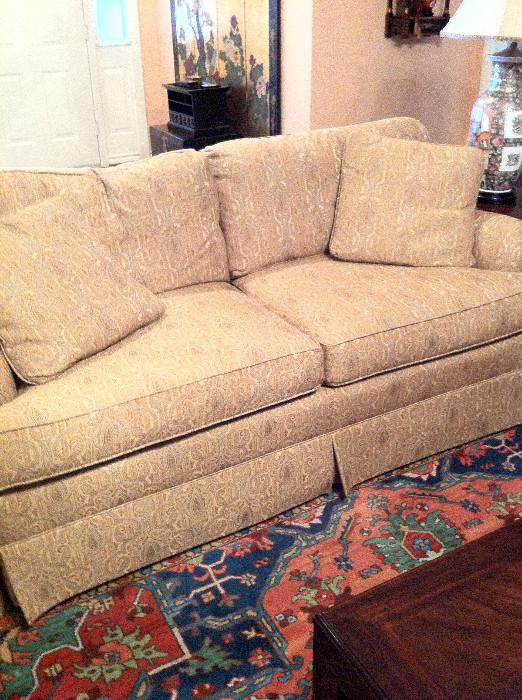       matching sofa and love seat (rug not for sale)