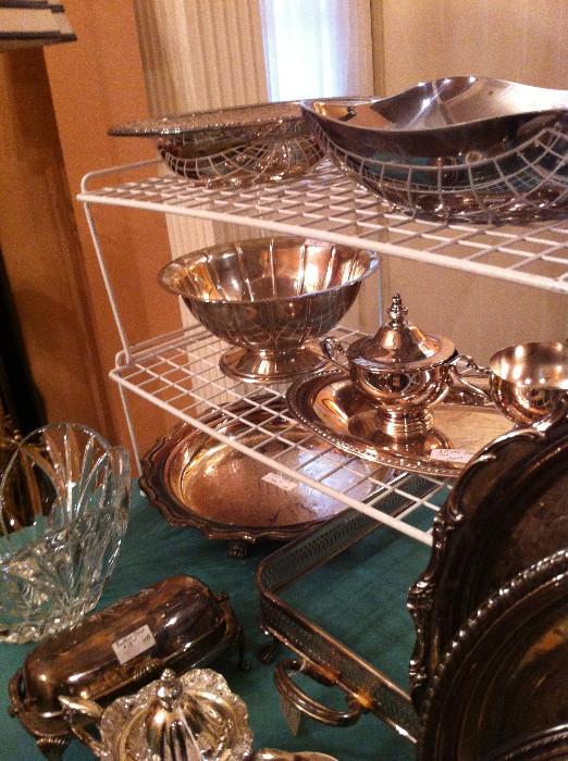                           silver plate serving pieces