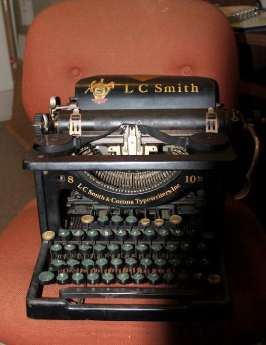 antique L.C.Smith Tpewriter
