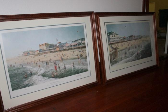 2 Paul McGehee Signed and Numbered Prints, An Ocean City Memory and Old Ocean City