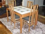 Domitalia Extendable Dining Table Set with 4 Chairs