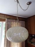 Spaghetti Retro Lucite Hanging Swag Lamp.  Vintage 1960's