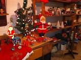 Vintage Small Sanga Blow Mold, Larger Vintage Santa, etc.