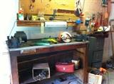 Tools, USA Superior Grinder, Littlestown Vise, Power Saw, etc.