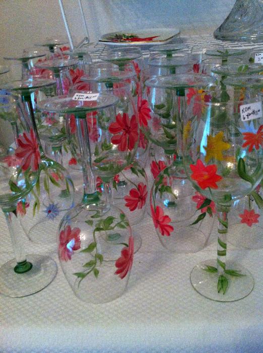                             colorful glassware