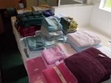 Variety of towels and linens
