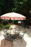 Patio furniture with umbrella 
