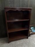 SMALL ALL WOOD BOOK SHELF 24" X 34" X 10 DEEP 