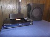 PANASONIC S C B T 200 SURROUND SOUND BLUE RAY PLAYER ENTERTAINMENT CENTER - SUB AND SPEAKERS