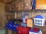 A HANDY MAN'S PARADISE FULL OF USABLE TOOLS - EQUIPMENT - SUPPLIES - SCRAP LUMBER AND TONES OF REPAIR EQUIPMENT