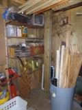 A HANDY MAN'S PARADISE FULL OF USABLE TOOLS - EQUIPMENT - SUPPLIES - SCRAP LUMBER AND TONES OF REPAIR EQUIPMENT