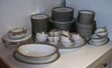 Noritake - 'Greta' pattern, twelve 6-piece place settings plus serving pieces