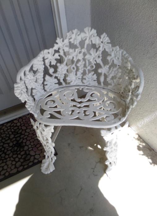 nice wrought iron garden chair