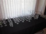 Etched glassware and crystal