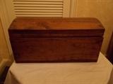 Small Wooden Chest - Photo makes it look regular size, but it isn't!!!!!