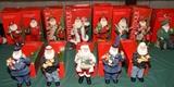 Santa's and other Christmas decor 
