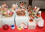 Party Lite Christmas knick knacks, displays