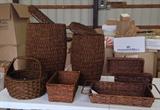 Wicker basket sets 