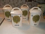 Gerda (Czechoslovakia) antique canister set.