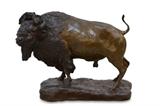 Bob Scriver (1914-1999) "Herd Bull" Buffalo Bronze