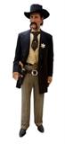 The amazing, life-sized, wood carvings by Dee Flagg (1922 - 1999)  of Lawman Wyatt Earp
