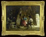 Edwin Long RA (1829 - 1891) The Old Trappers Cabin