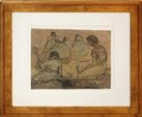 Diego Rivera (1886 - 1957) Mujeres en el Mercado