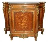 Louis XV Style Rococo Inlaid Chest Commode