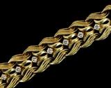 18kt Gold Estate Diamond Bracelet