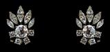 A Pair of Marian Ostier Diamond Ear Clips