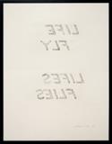 Bruce Nauman LIFE FLY LIFES FLIES Lithograph