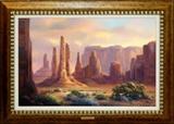Charles H. Pabst (né1950) Monument Valley Painting