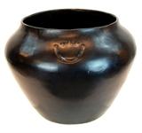 HUGE M. Naranjo Santa Clara Blackware Pottery Jar