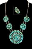 Zuni Sterling Silver Petit Point Jewelry Suite