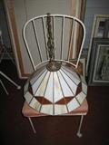 hanging stained glass lamp
