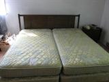 King size bed. Mattresses are clean and were tripled protected with a plastic bed sack and 2 mattress covers!