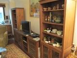 Excellent NEW Walnut 3-piece storage group from Crate & Barrel in pristine condition -original cost over $3,900 (ask for our LOW price) . . . . .collection of small treasures from global travels - all clean and very unusual.  Gifts galore for a mere few dollars . . . . . .