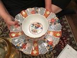 Serving pieces galore, including these pristine dishes . . . .  caterers and entertainers can pick and choose from great cheap "finds" from all over world to use or gift!  PRICED TO GO!