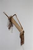Amazing Extra Large Round Quiver w/ Bone Choker - Authentic Native American Made. Artist Tommy Billison