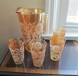 Fenton Pitcher and Glasses